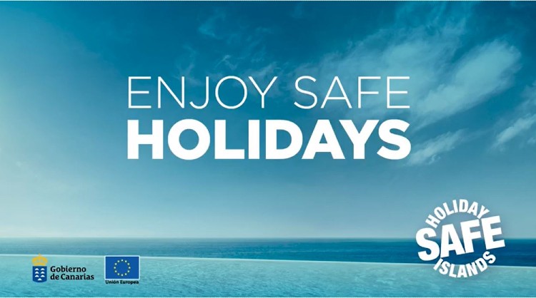 Image of the information campaign with recommendations for enjoying safe holidays. Canary Islands