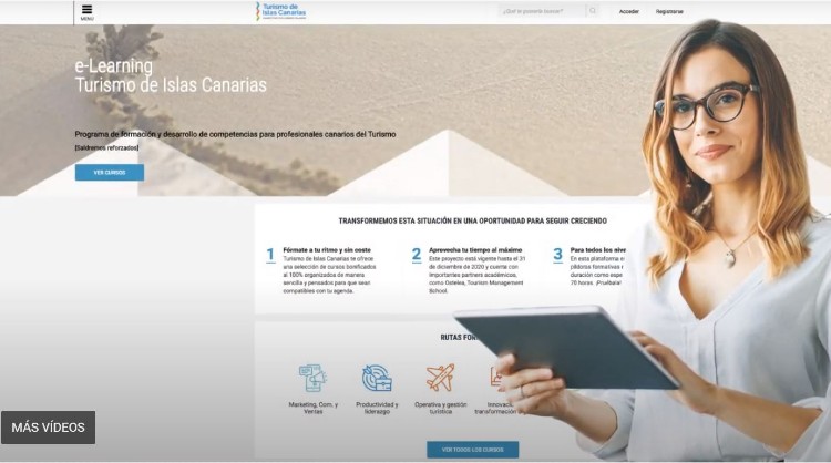 La plataforma de formación online de Turismo de Canarias registra más de 1.100 alumnos en sus primeros meses de funcionamiento