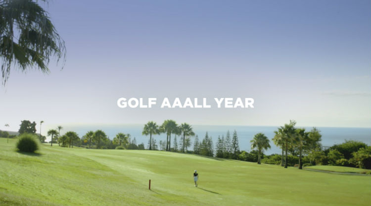 One of the picture of the Canary Islands campaign aimed at golf tourists during the 2018 Ryder Cup Celebration