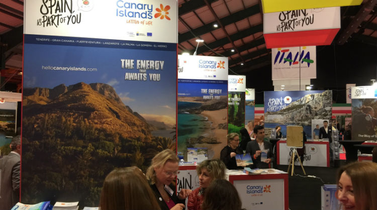 Presence of the Canary Islands at the Holiday World fair, in Dublin