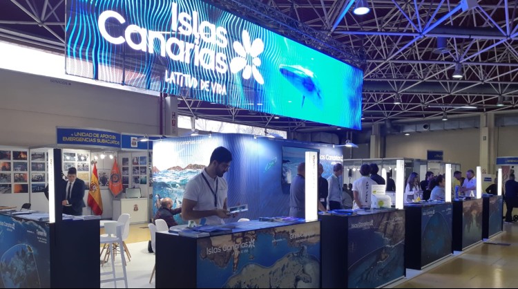 The Canary Islands are attending the 2020 Mediterranean Diving Show in Barcelona, the most important diving event in Spain