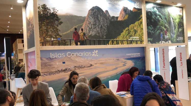 Estand de Islas Canarias en la feria Navartur 2020