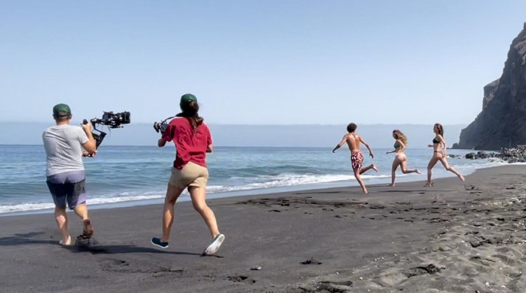 Una de las imágenes del rodaje para las nuevas producciones de Islas Canarias