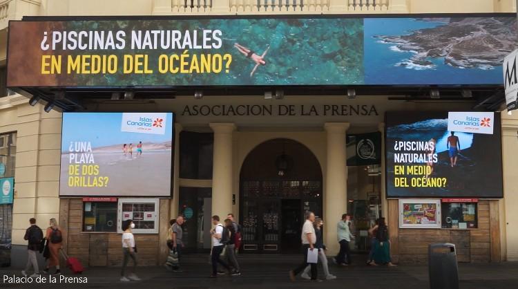 Espectaculares imágenes de las Islas Canarias en la plaza madrileña de Callao 