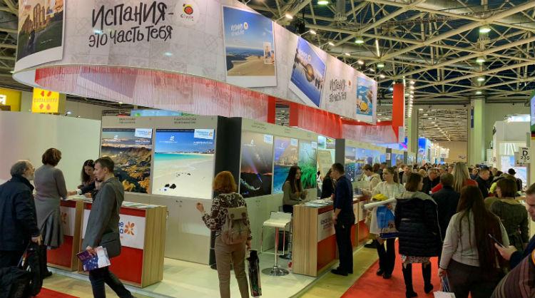 Stand de Islas Canarias en The Moscow International Travel & Tourism (MITT) 2019