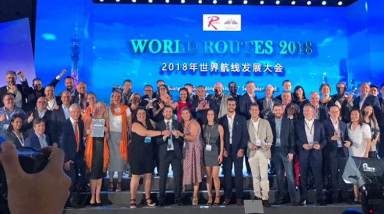 Islas Canarias, destino ganador por segundo año consecutivo en World Routes 2018