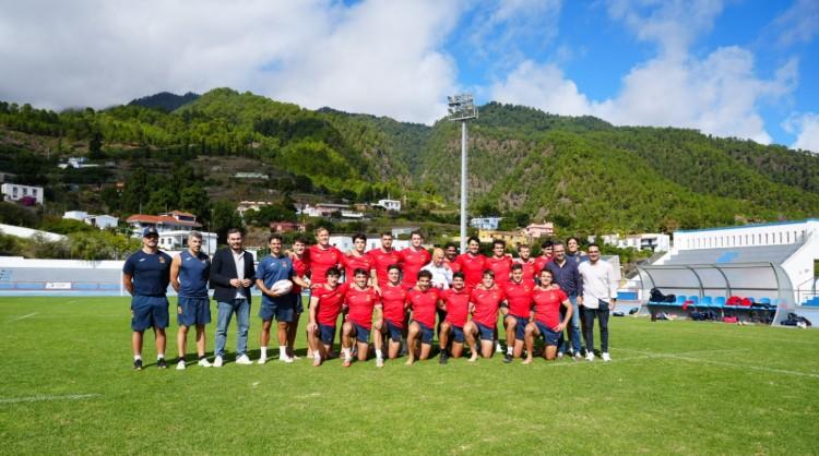 Concentración de la selección española de rugby 7s en La Palma, Islas Canarias