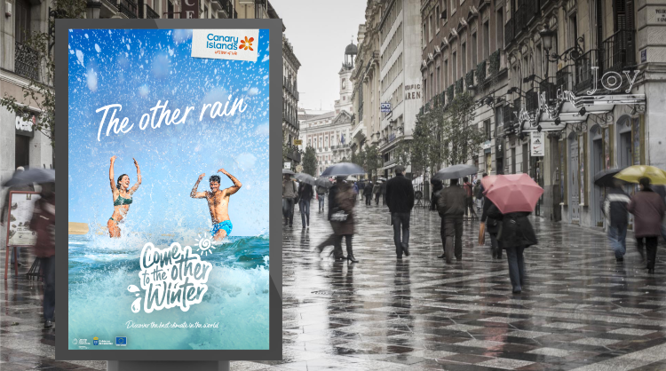 Una de las imágenes de "The other Winter", la nueva campaña internacional de Islas Canarias para el invierno 2021 