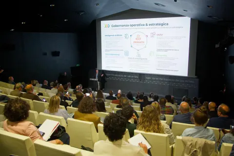 Momento de la presentación del renovado Observatorio Turístico de Canarias