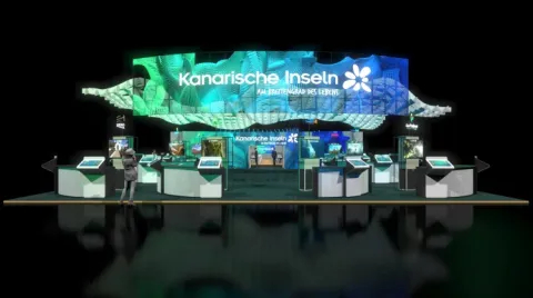 Estand de Islas Canarias en ITB 2025