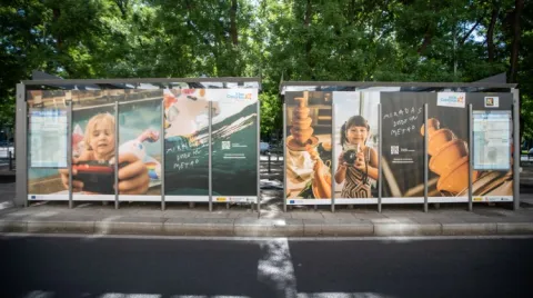 Marquesinas de la campaña #MiradasDesdeUnMetro 