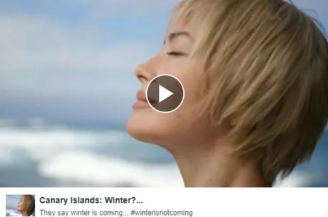 One of the posts on Facebook of the “Winter is NOT coming” campaign by the Canary Islands brand