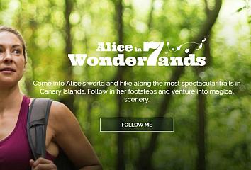 Alice in 7 Wonderlands, the new interactive action promoting walks and nature in the Canary Islands
