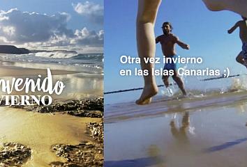 Una de las imágenes de la acción de dayketing “Bienvenido invierno” de Islas Canarias