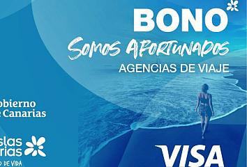 Tarjeta Bono Somos Afortunados de agencias de viaje - Islas Canarias