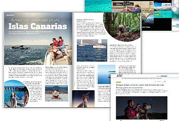 Una de las acciones en medios nacionales de "Curiosas islas", la campaña de Islas Canarias destinada al turismo peninsular