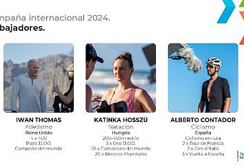 Embajadores de la campaña de Islas Canarias destinada al turismo deportivo profesional