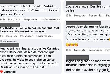 Algunos de los comentarios recibidos en las redes sociales de Islas Canarias