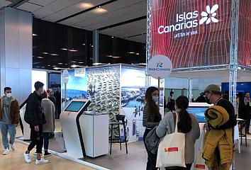 Stand de Islas Canarias en ARATUR 2021, el Salón Aragonés del Turismo