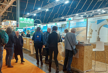 Estand de Islas Canarias en la feria Vakantiebeurs 2023