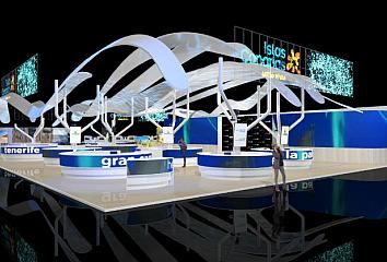 Imagen del pabellón de Islas Canarias en FITUR 2019