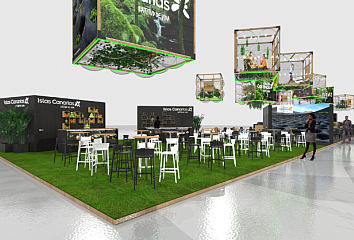 Recreación del estand de Islas Canarias en FITUR 2023