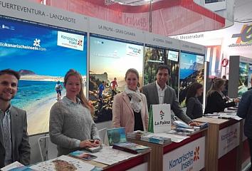 Stand de Islas Canarias en la feria de turismo F.R.E.E.