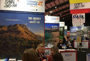 Presencia de Islas Canarias en la feria Holiday World, en Dublín