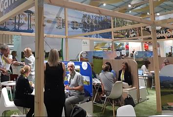 Stand de Islas Canarias en IGTM, la feria de golf más importante del mundo.
