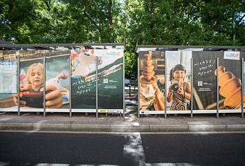 Marquesinas de la campaña #MiradasDesdeUnMetro 