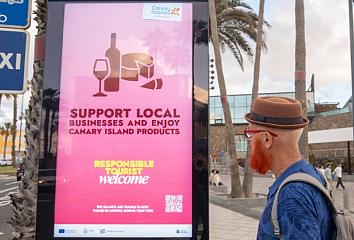 La campaña de sensibilización de Islas Canarias en destino logra captar la atención de viajeros y residentes