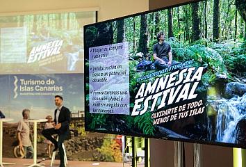 Presentación de "Amnesia estival", la campaña de turismo interno de Islas Canarias de cara al verano