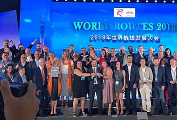 Islas Canarias, destino ganador por segundo año consecutivo en World Routes 2018 