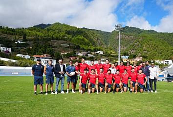 Concentración de la selección española de rugby 7s en La Palma, Islas Canarias