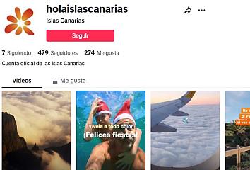 Cuenta en español de Islas Canarias en TikTok