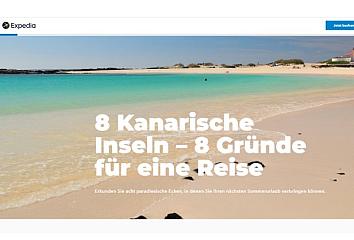 Alianza con Expedia y TripAdvisor para estimular las ventas de viajes internacionales a las Islas Canarias en verano