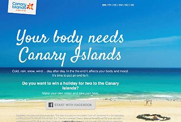 Acción "Tu cuerpo pide Islas Canarias" 