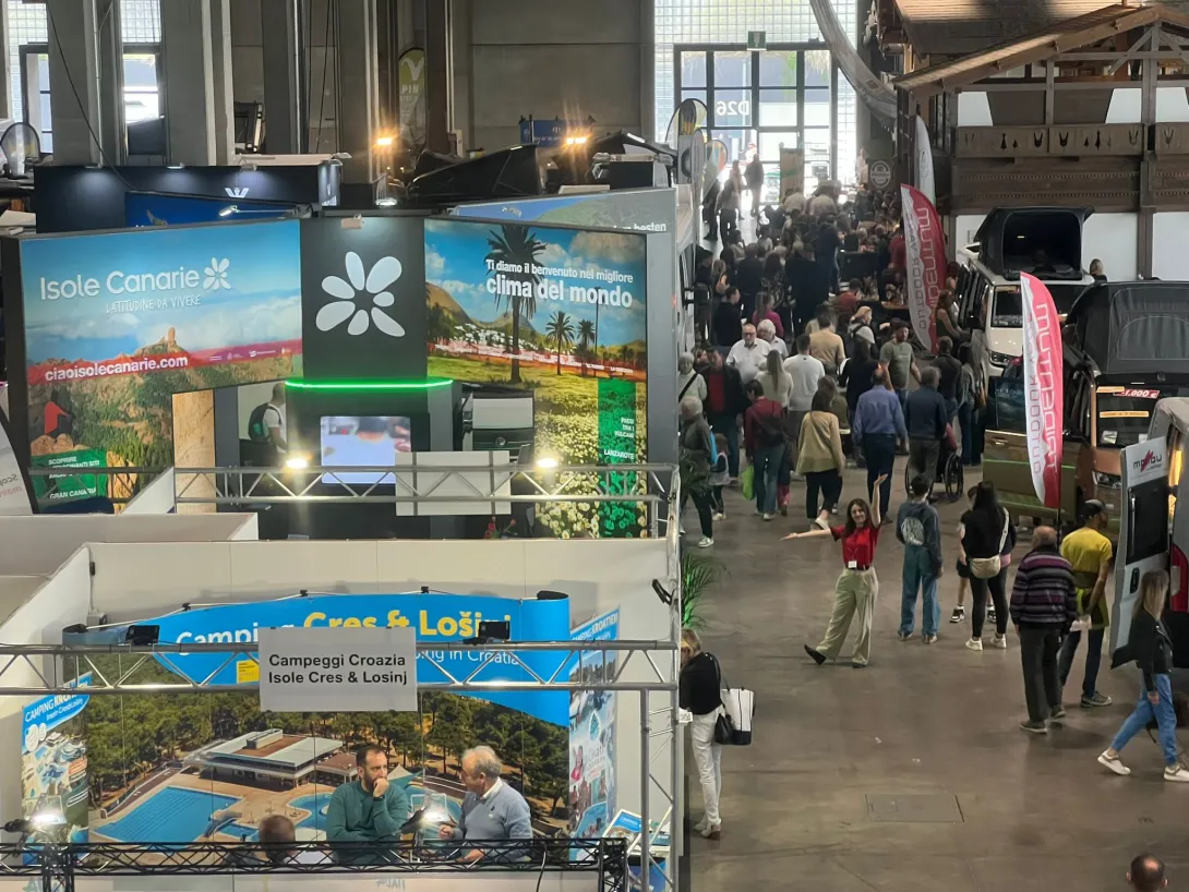Estand de Islas Canarias en la feria Tempo Libero, en Italia