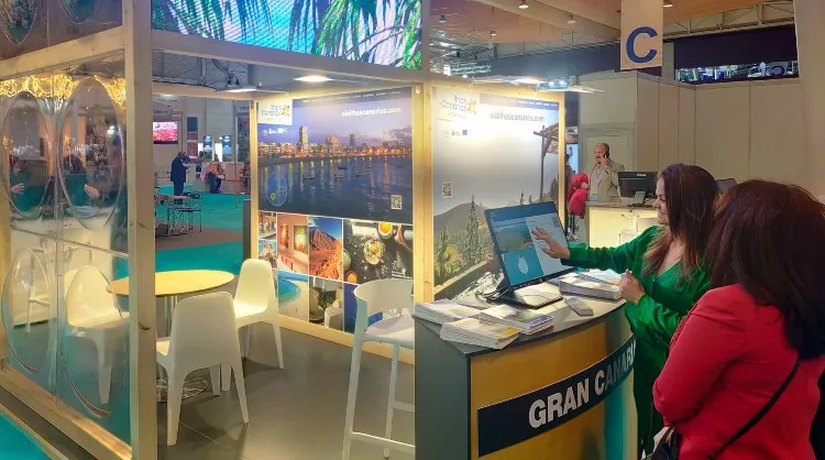 Estand de Islas Canarias en la feria BTL, Portugal