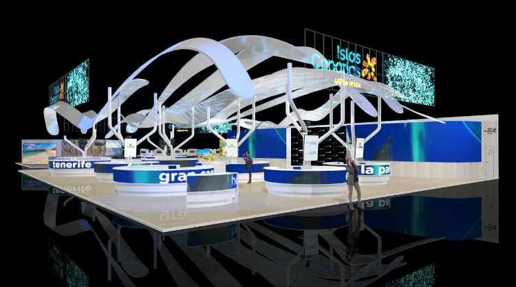 Imagen del pabellón de Islas Canarias en FITUR 2019