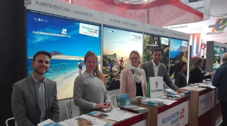 Stand de Islas Canarias en la feria de turismo F.R.E.E.