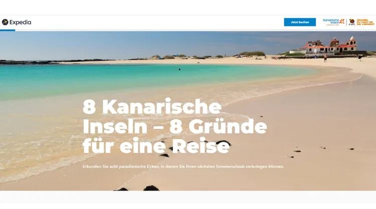 Alianza con Expedia y TripAdvisor para estimular las ventas de viajes internacionales a las Islas Canarias en verano